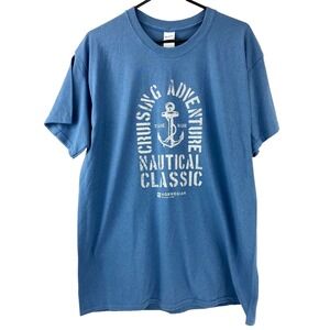 NEW NCL T Shirt Men's L Norwegian Cruise Line Short Sleeve Pullover Cotton